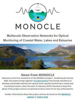 Screenshot of the first MONOCLE Newsletter
